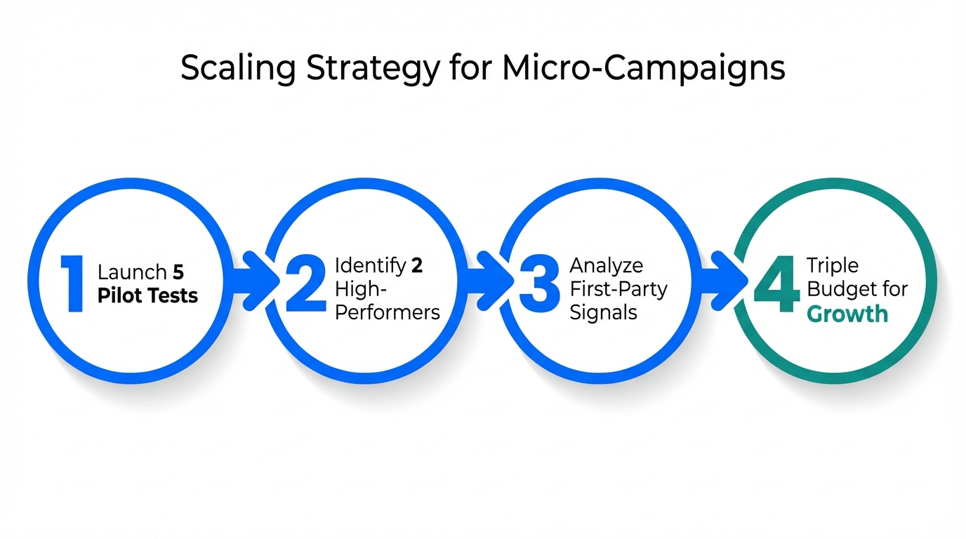 A four-step process for identifying and scaling high-performing influencer campaigns.
