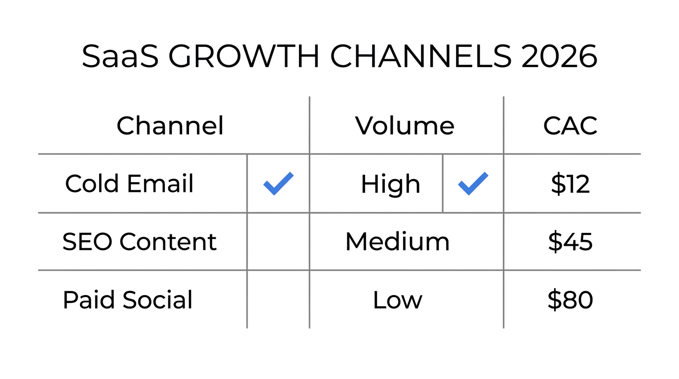Comparative analysis of customer acquisition costs across different marketing channels.