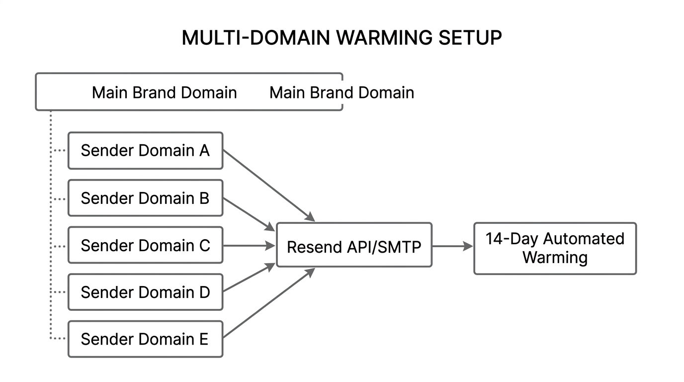 Technical infrastructure for scaling email volume without risking domain reputation.