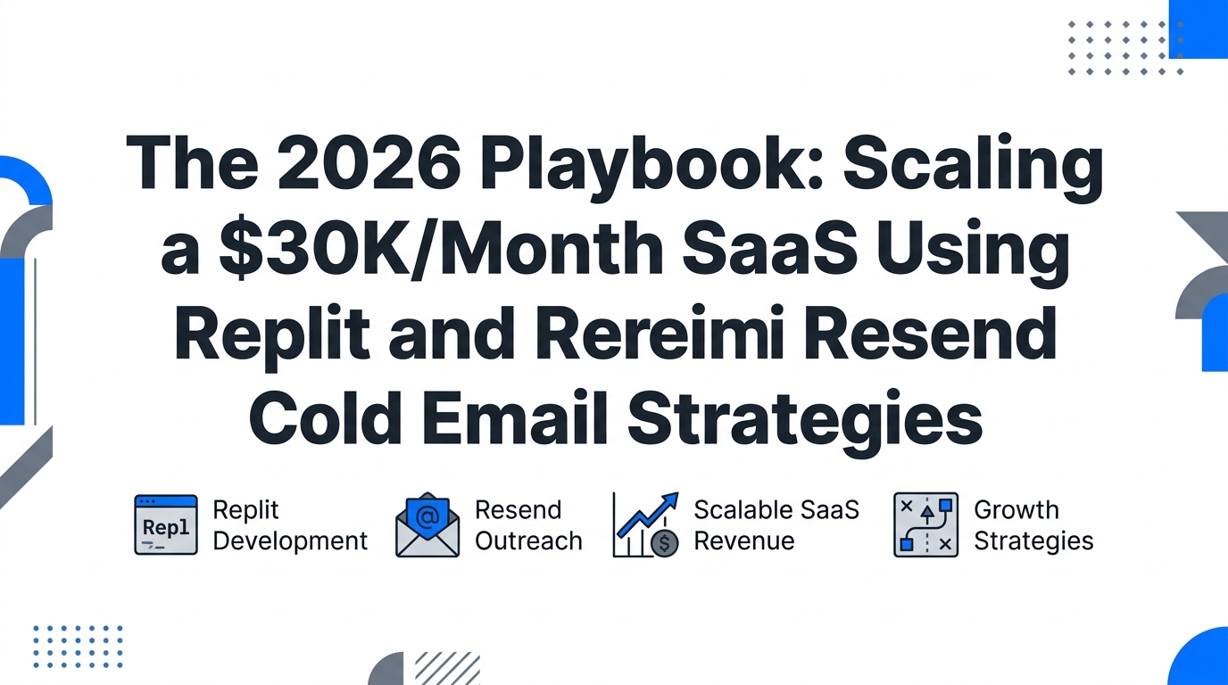 The 2026 Playbook: Scaling a $30K/Month SaaS Using Replit and Resend Cold Email Strategies