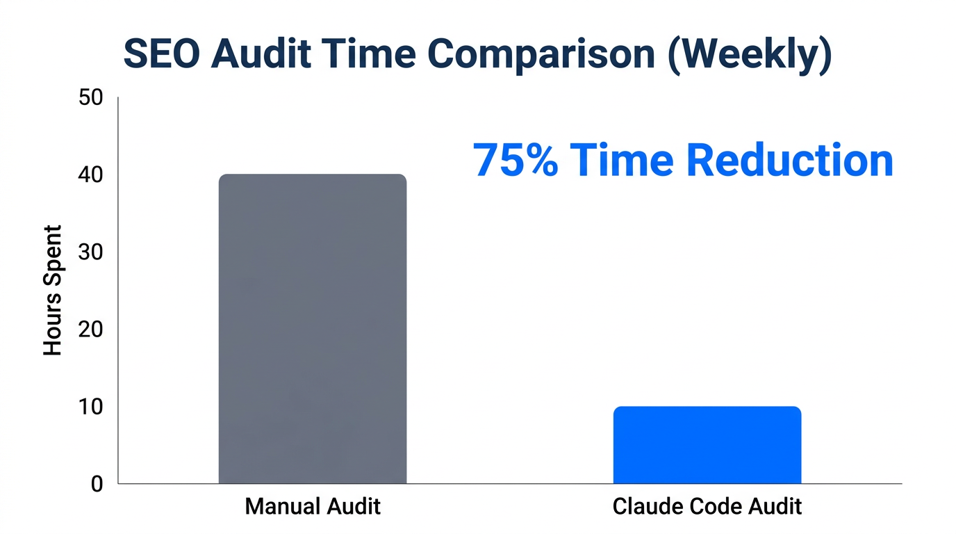 Comparison of audit hours saved using AI automation.