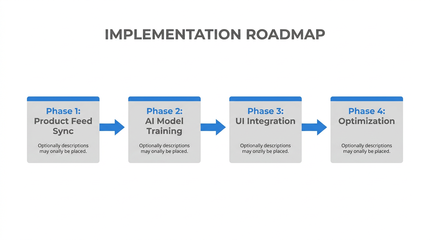 A four-phase roadmap for implementing Google Recommendations AI.
