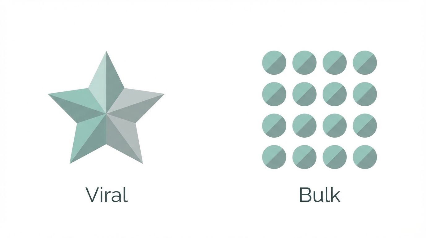 Bulk Vs Viral Content