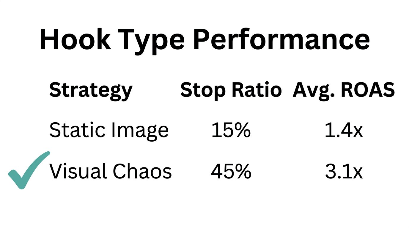Performance comparison between static hooks and the visual chaos framework.