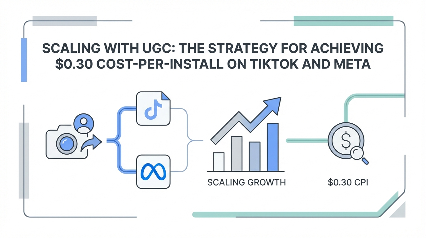 Scaling with UGC: The Strategy for Achieving $0.30 Cost-Per-Install on TikTok and Meta