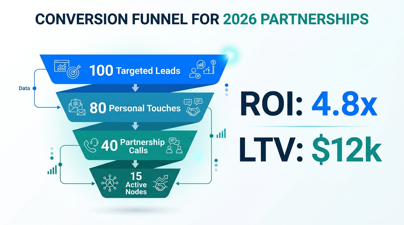 Projected ROI and conversion metrics for modern networking partnerships.