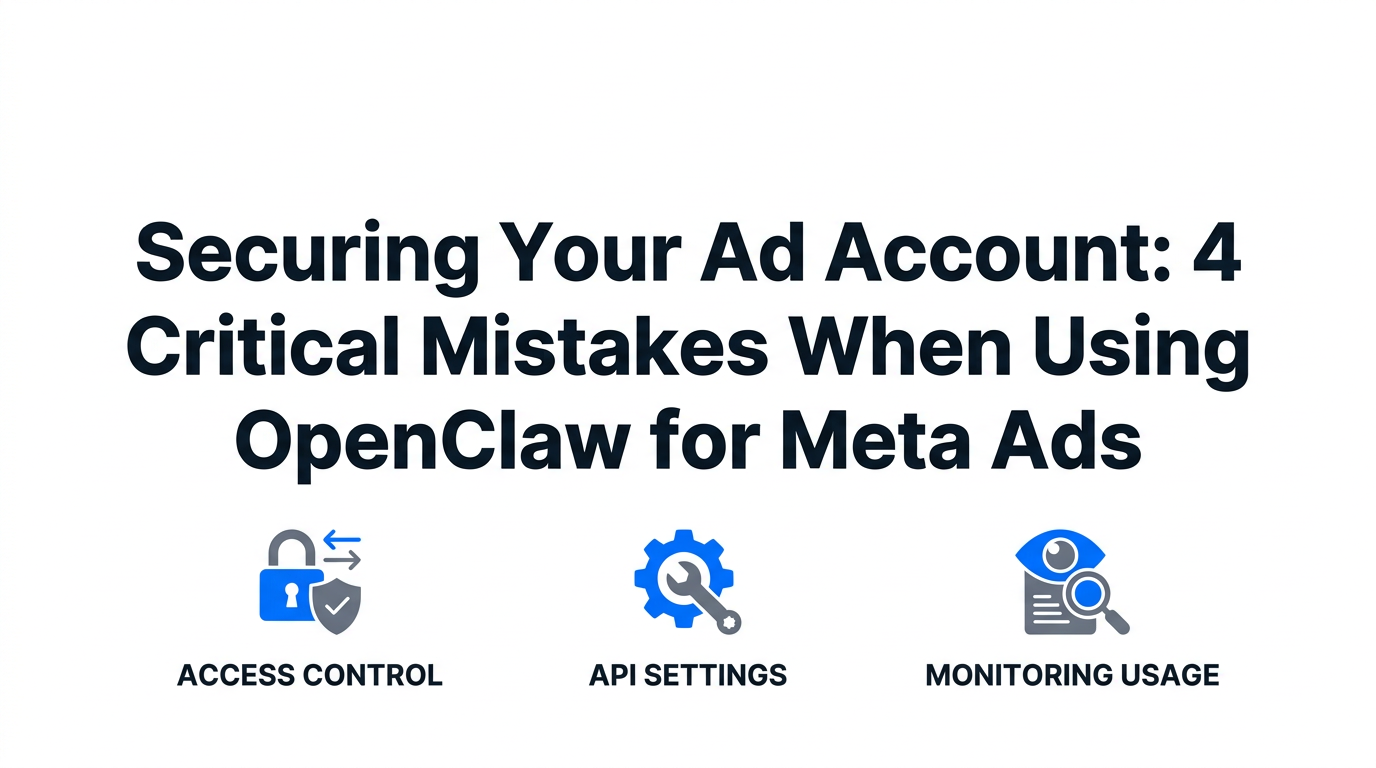 Securing Your Ad Account: 4 Critical Mistakes When Using OpenClaw for Meta Ads