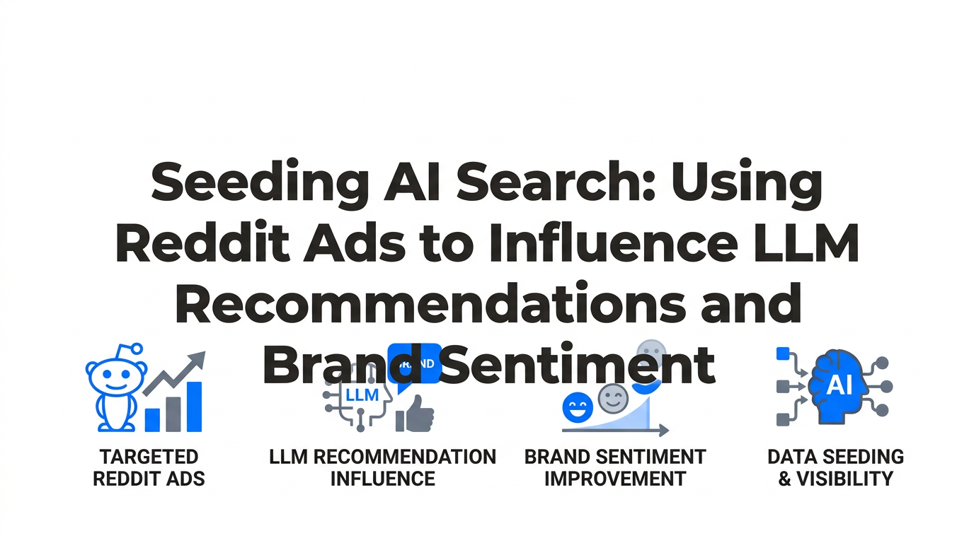 Seeding AI Search: Using Reddit Ads to Influence LLM Recommendations and Brand Sentiment