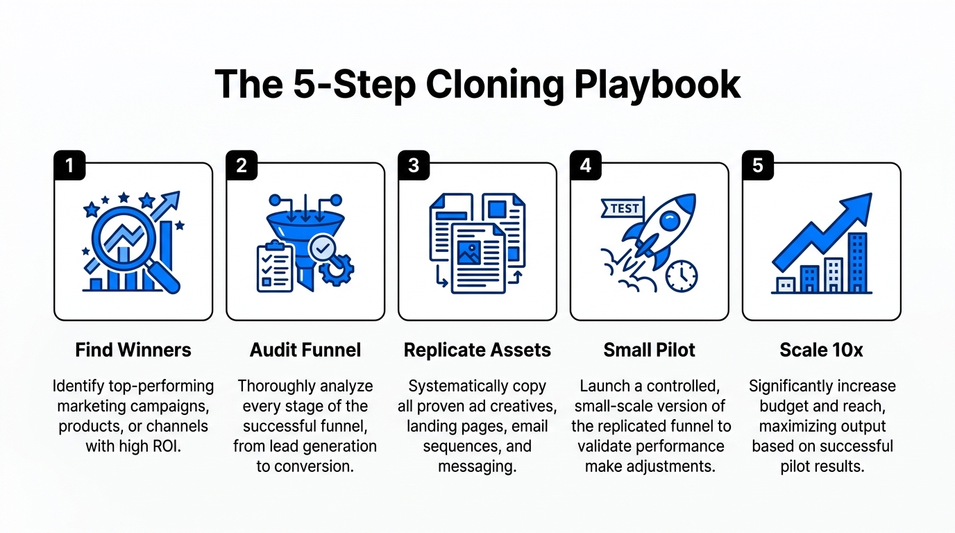 Five steps to replicate and scale a winning marketing campaign.