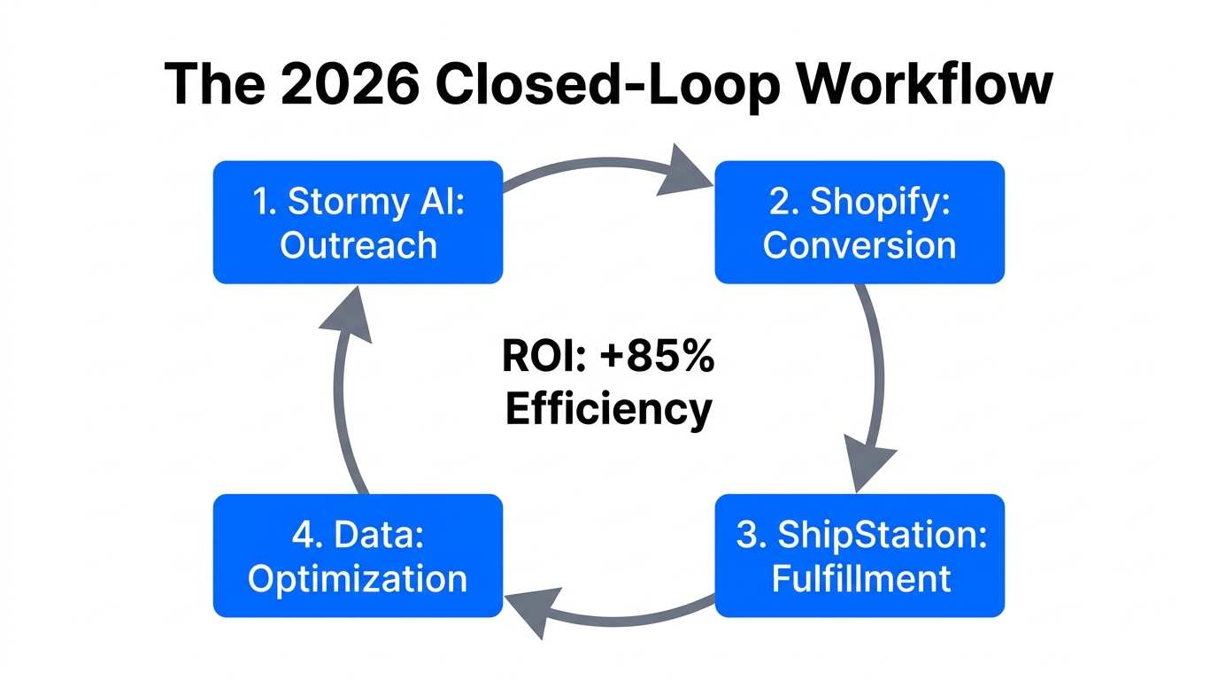 The closed-loop automation cycle for modern e-commerce operations.