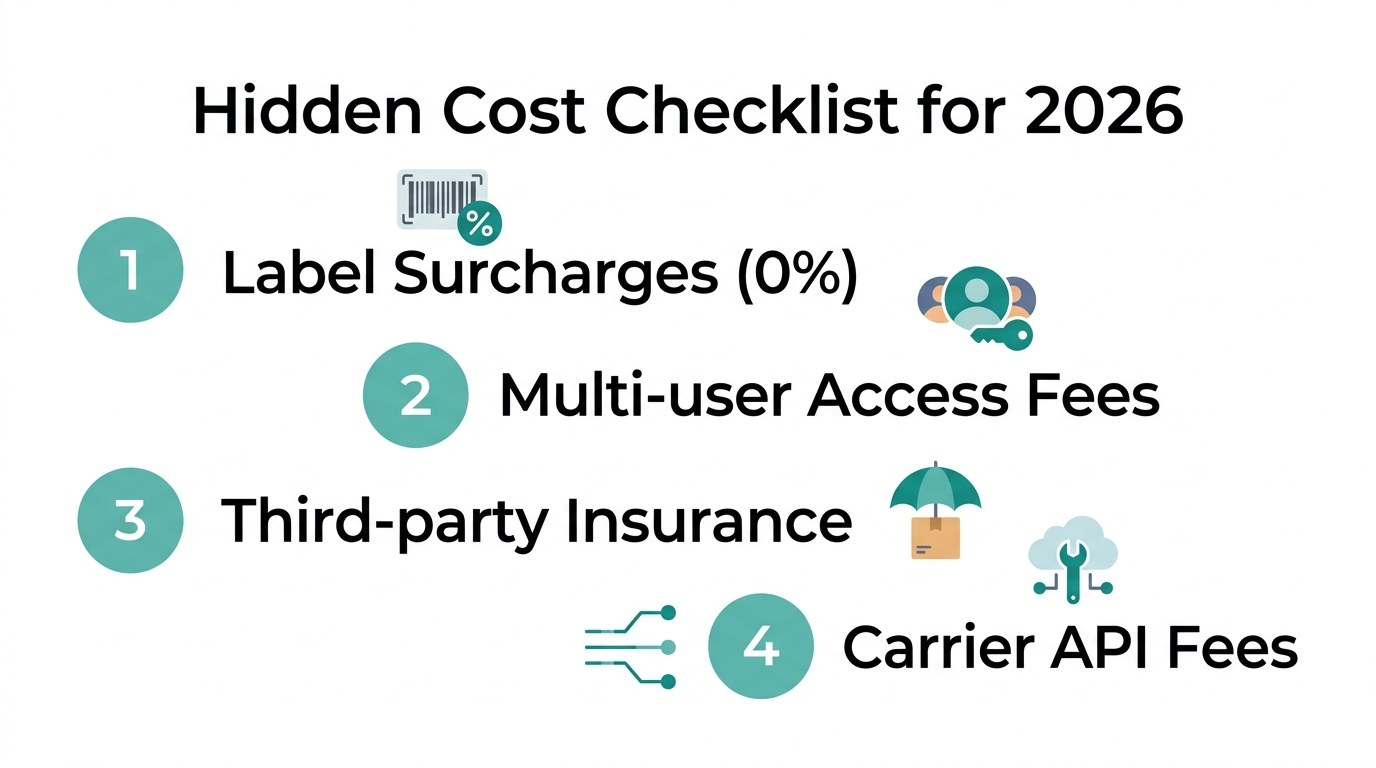 Hidden shipping costs to consider beyond the monthly subscription fee.