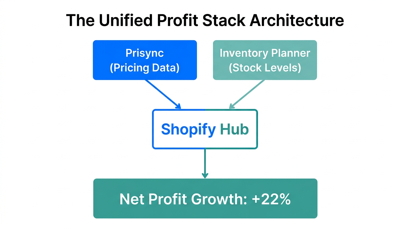 Architecture of a unified profit stack for e-commerce growth.