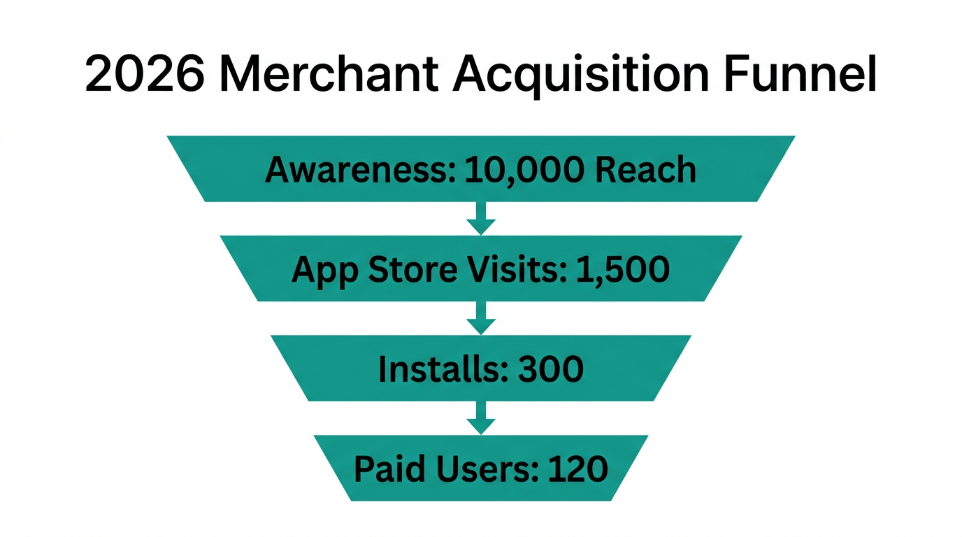 Merchant acquisition conversion rates for Shopify app growth