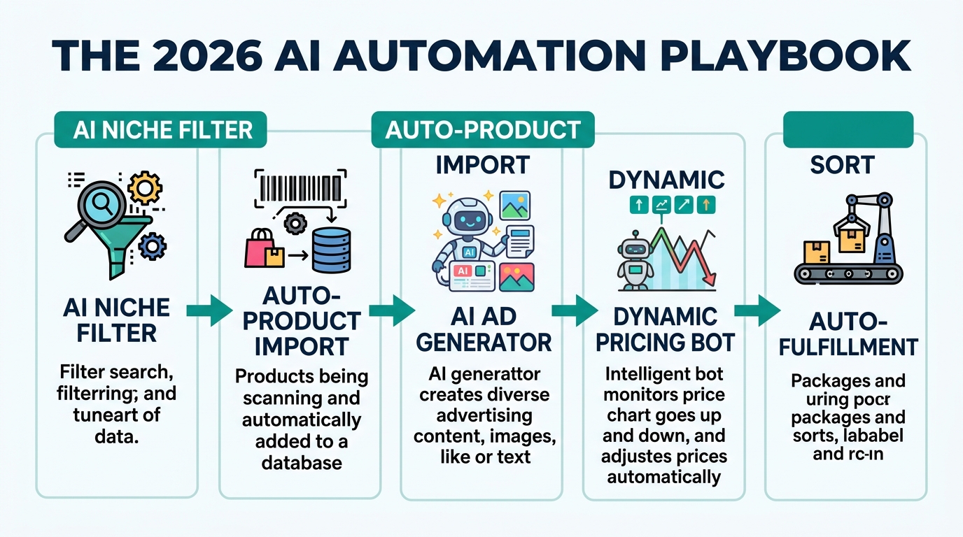 The core automated workflow for a modern dropshipping store.