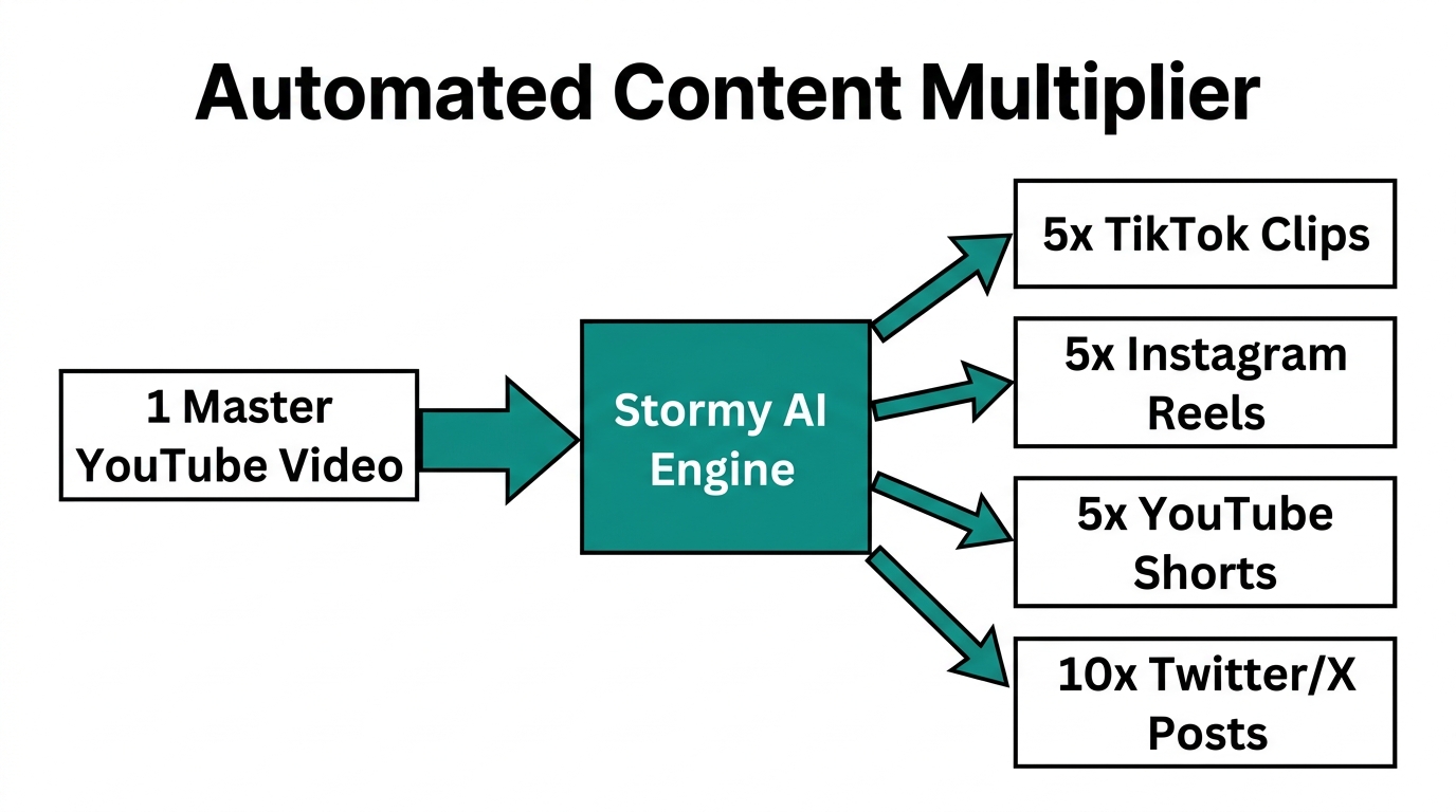 Workflow for automating content distribution across multiple social platforms.