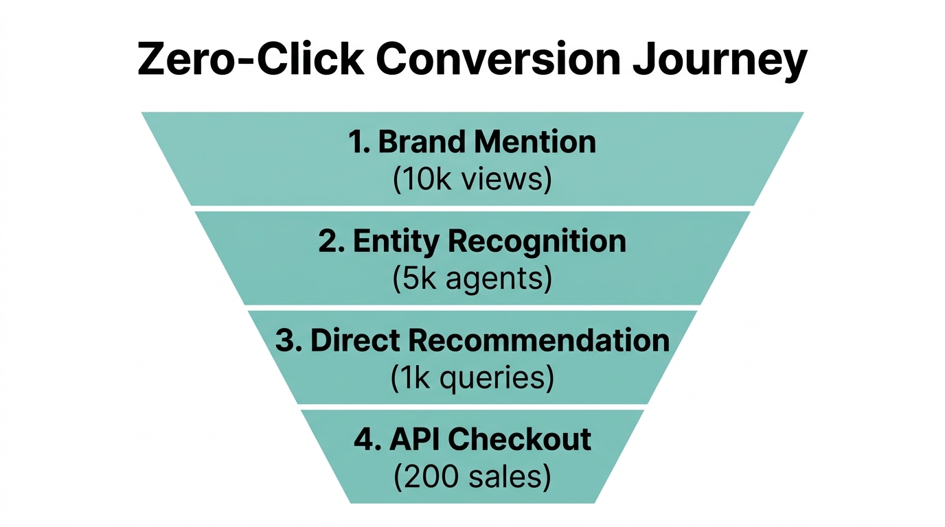 The new conversion funnel for zero-click AI discovery.