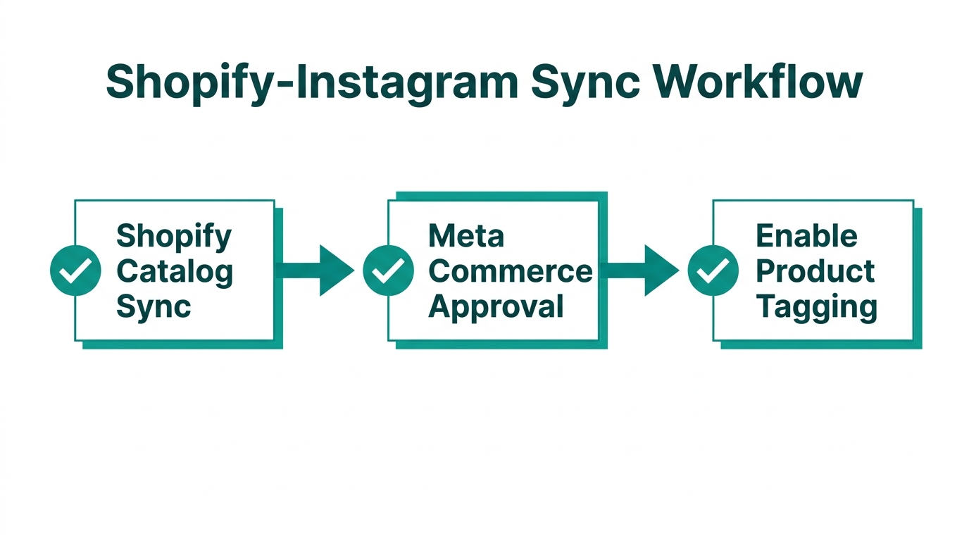 Step-by-step technical integration between Shopify and Meta commerce tools.