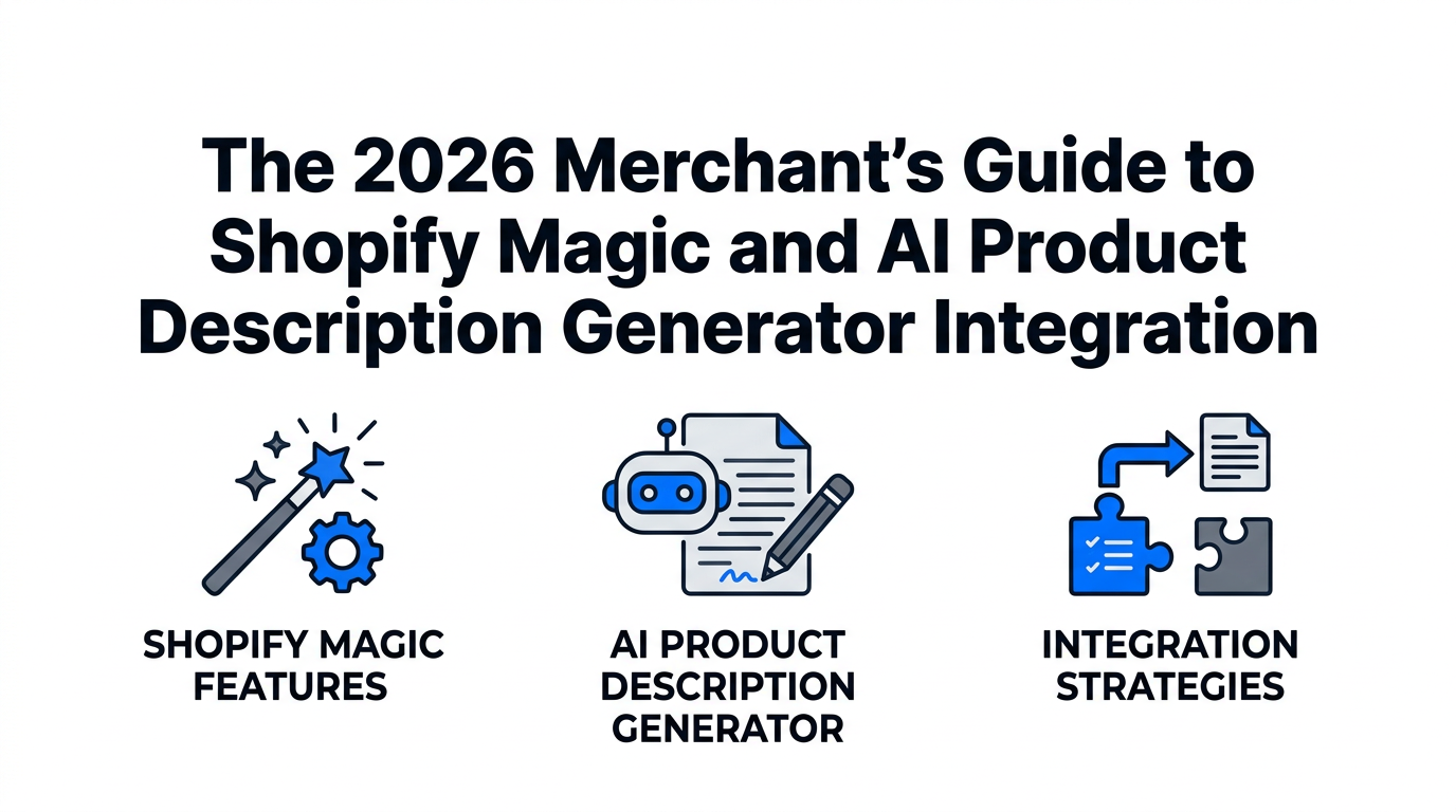The 2026 Merchant's Guide to Shopify Magic and AI Product Description Generator Integration