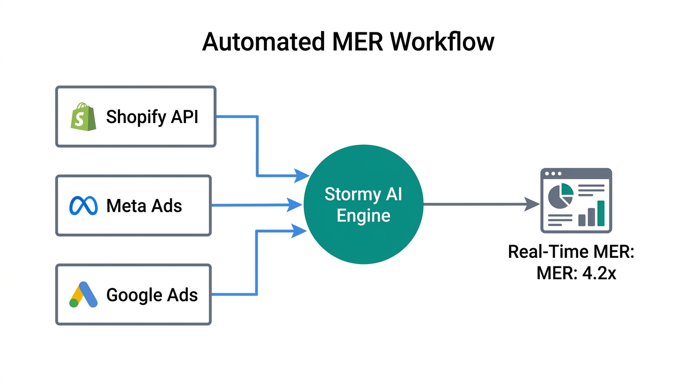 How Stormy AI consolidates multi-channel data into a single MER dashboard.