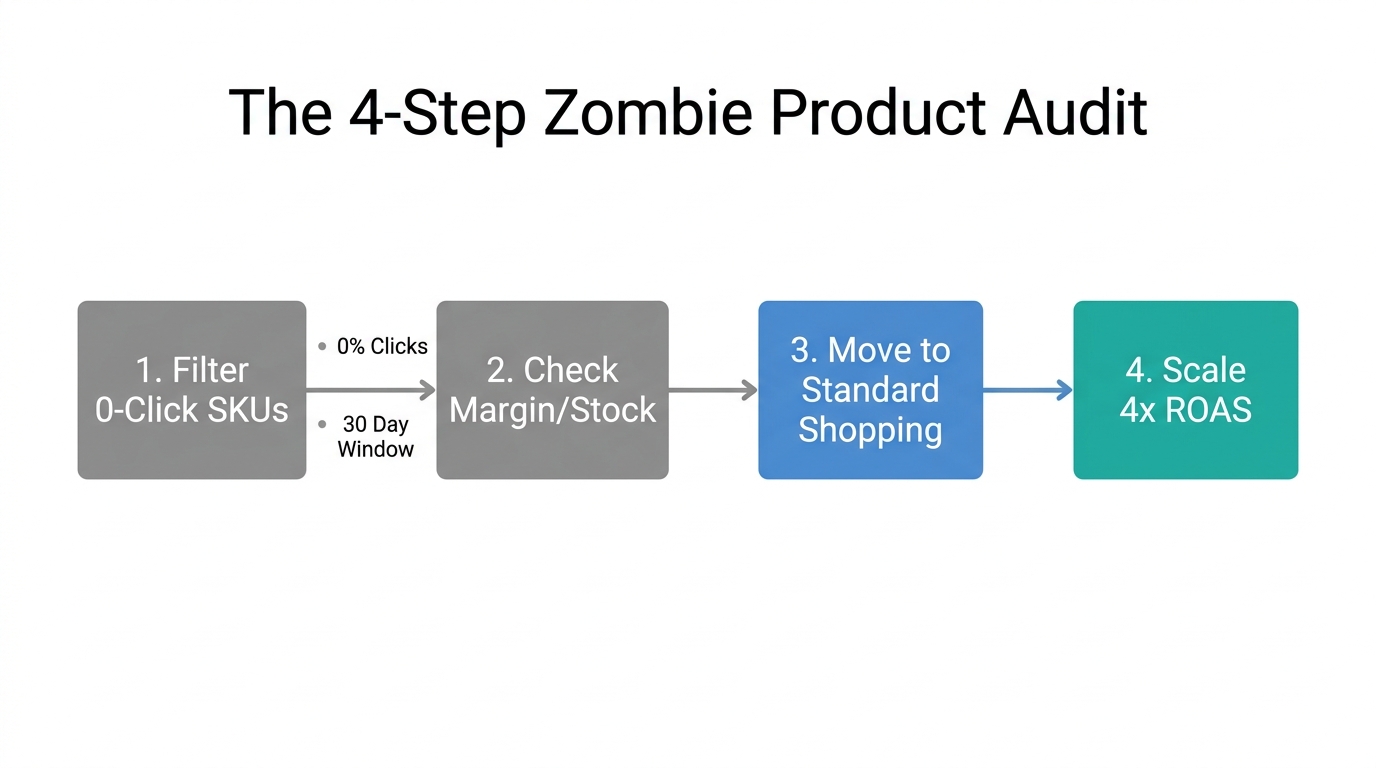 A 4-step workflow for auditing and re-allocating zombie products.