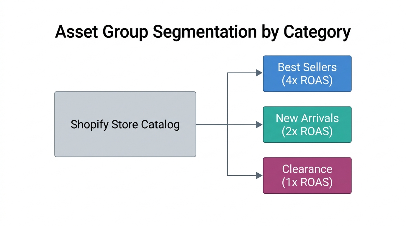 Segmenting Shopify catalogs into high-performance asset groups.