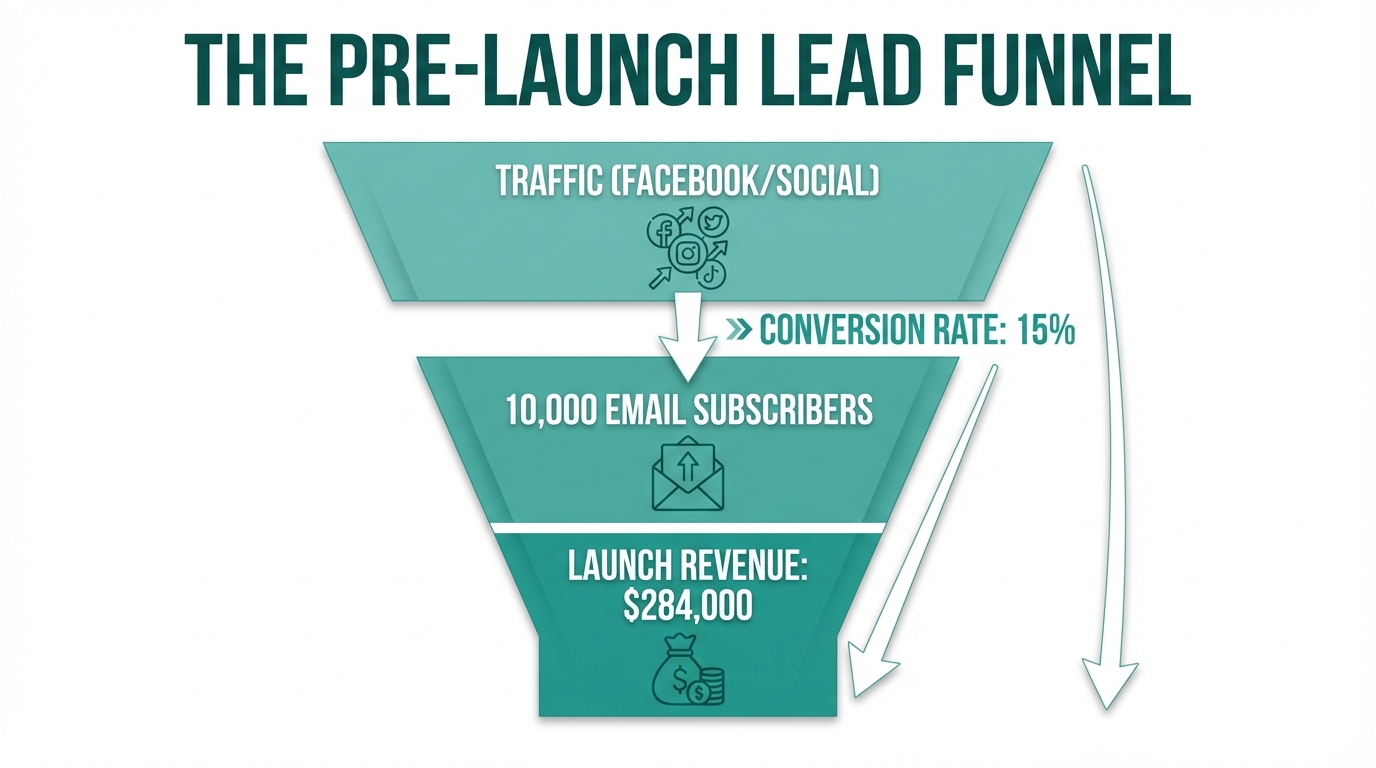 How 10,000 email leads converted into $284,000 in launch revenue.