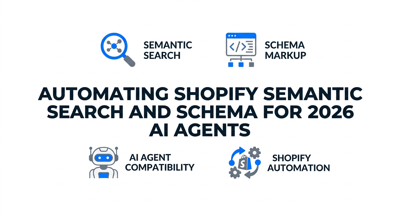 Automating Shopify Semantic Search and Schema for 2026 AI Agents