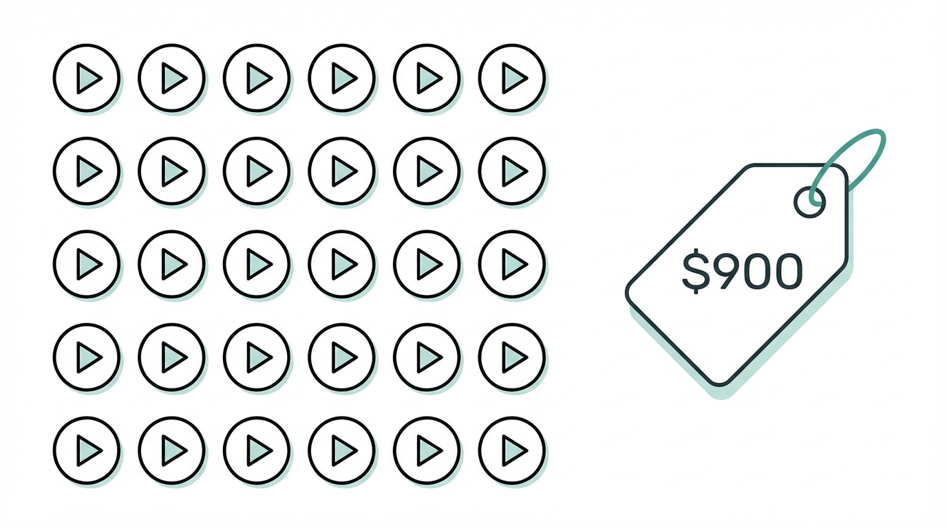 The Retainer Model 900 Per Month For 30 Videos