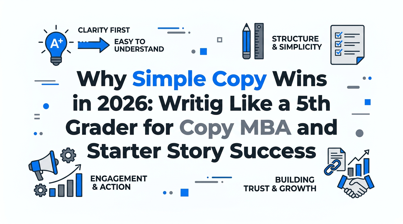 Why Simple Copy Wins in 2026: Writing Like a 5th Grader for Copy MBA and Starter Story Success