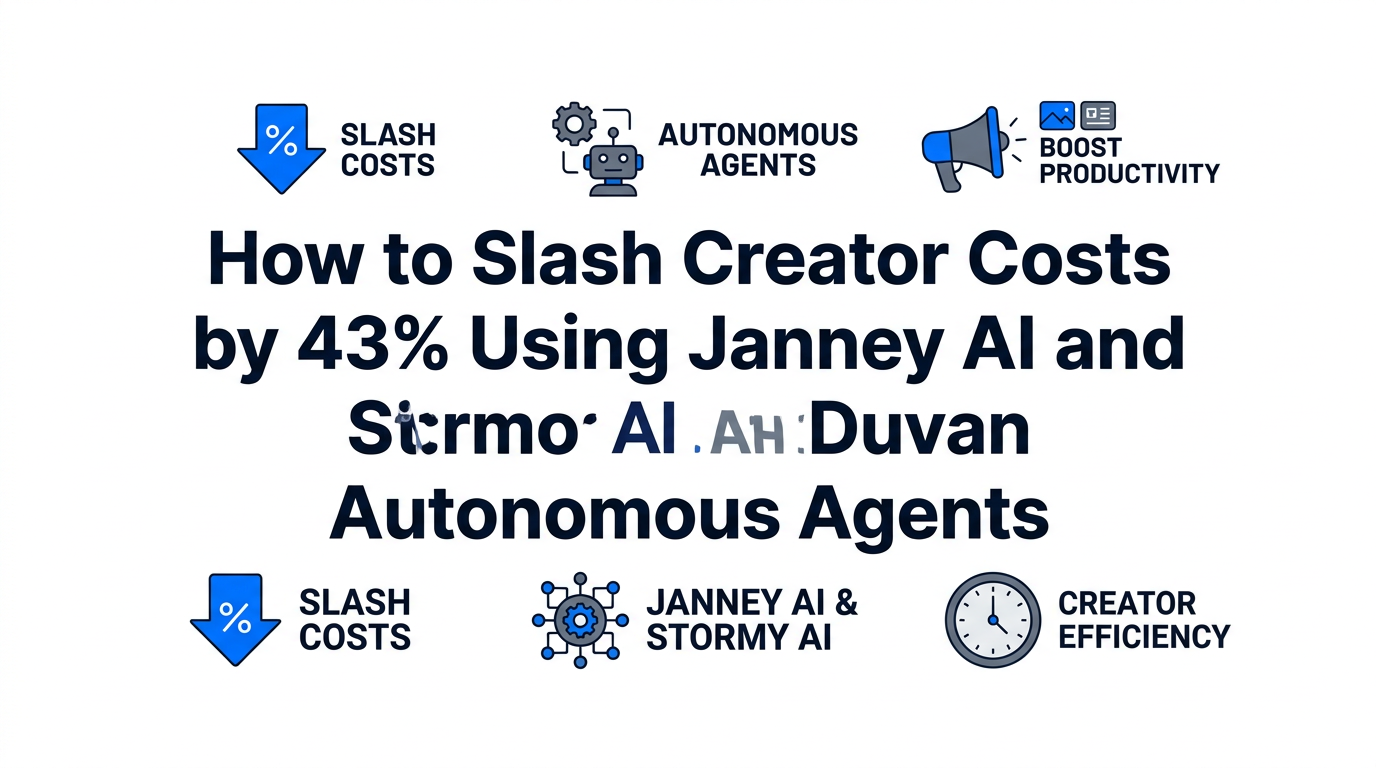 How to Slash Creator Costs by 43% Using Janney AI and Stormy AI Autonomous Agents