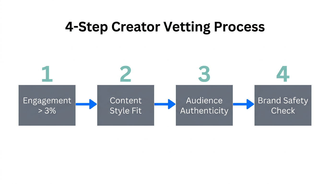 Four essential steps for vetting high-ROI creators in 2026.