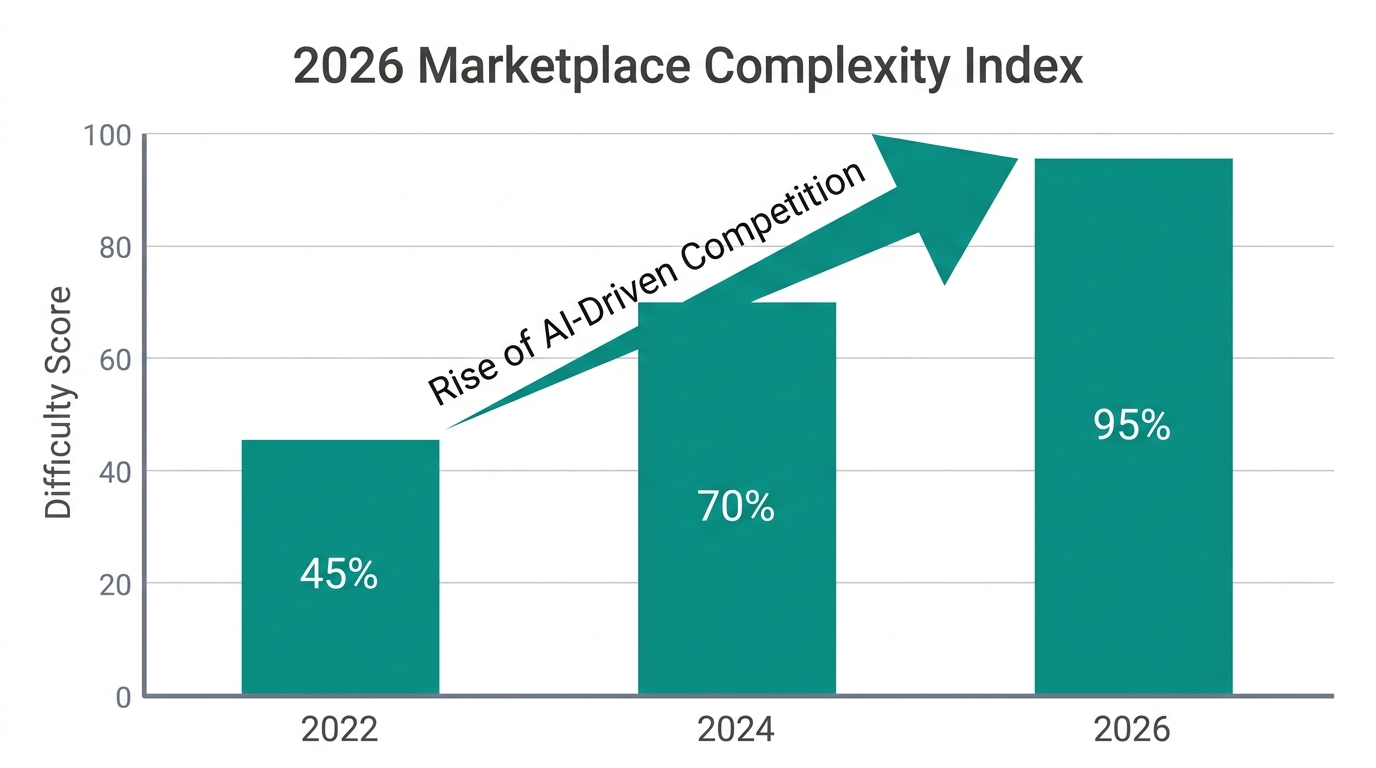 Increasing marketplace complexity requiring advanced AI tools by 2026.