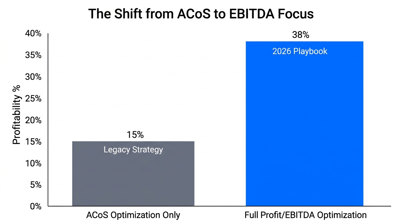 Growth comparison showing higher profitability when optimizing for EBITDA.