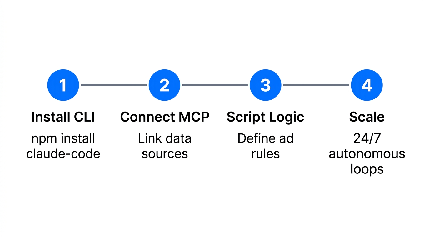 Step-by-step technical implementation of a Claude-powered growth stack.