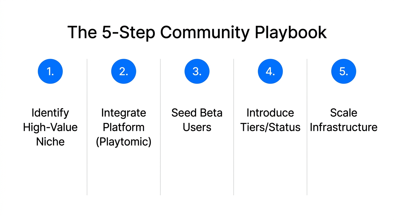 Step-by-step strategic playbook for launching a modern community-driven business.
