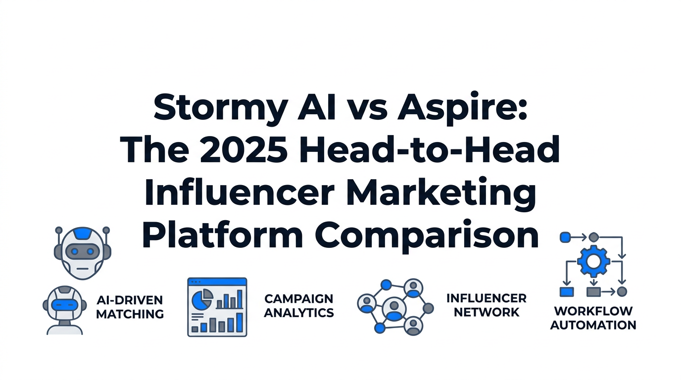 Stormy AI vs Aspire: The 2025 Head-to-Head Influencer Marketing Platform Comparison