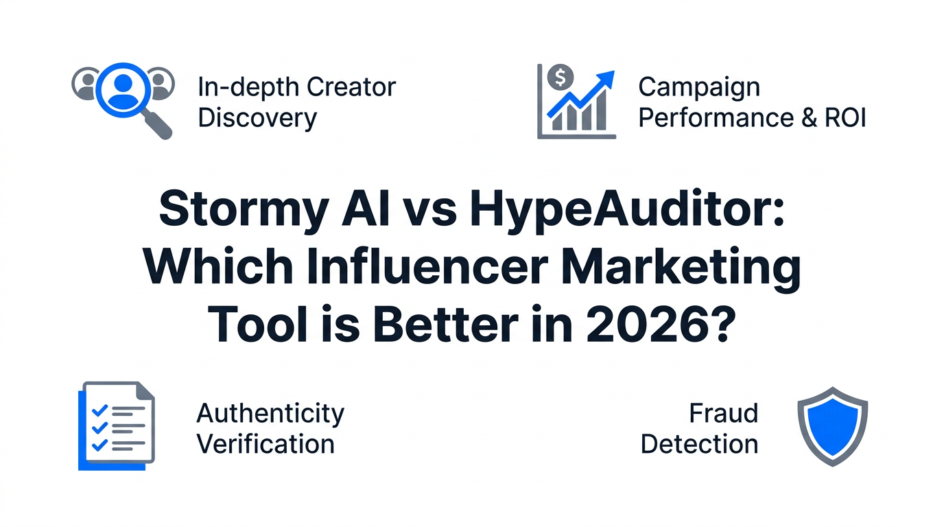 Stormy AI vs HypeAuditor: Which Influencer Marketing Tool is Better in 2026?