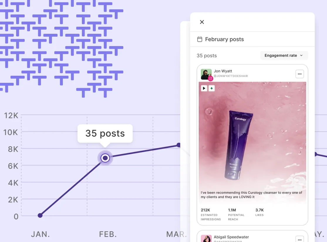 Traackr platform dashboard