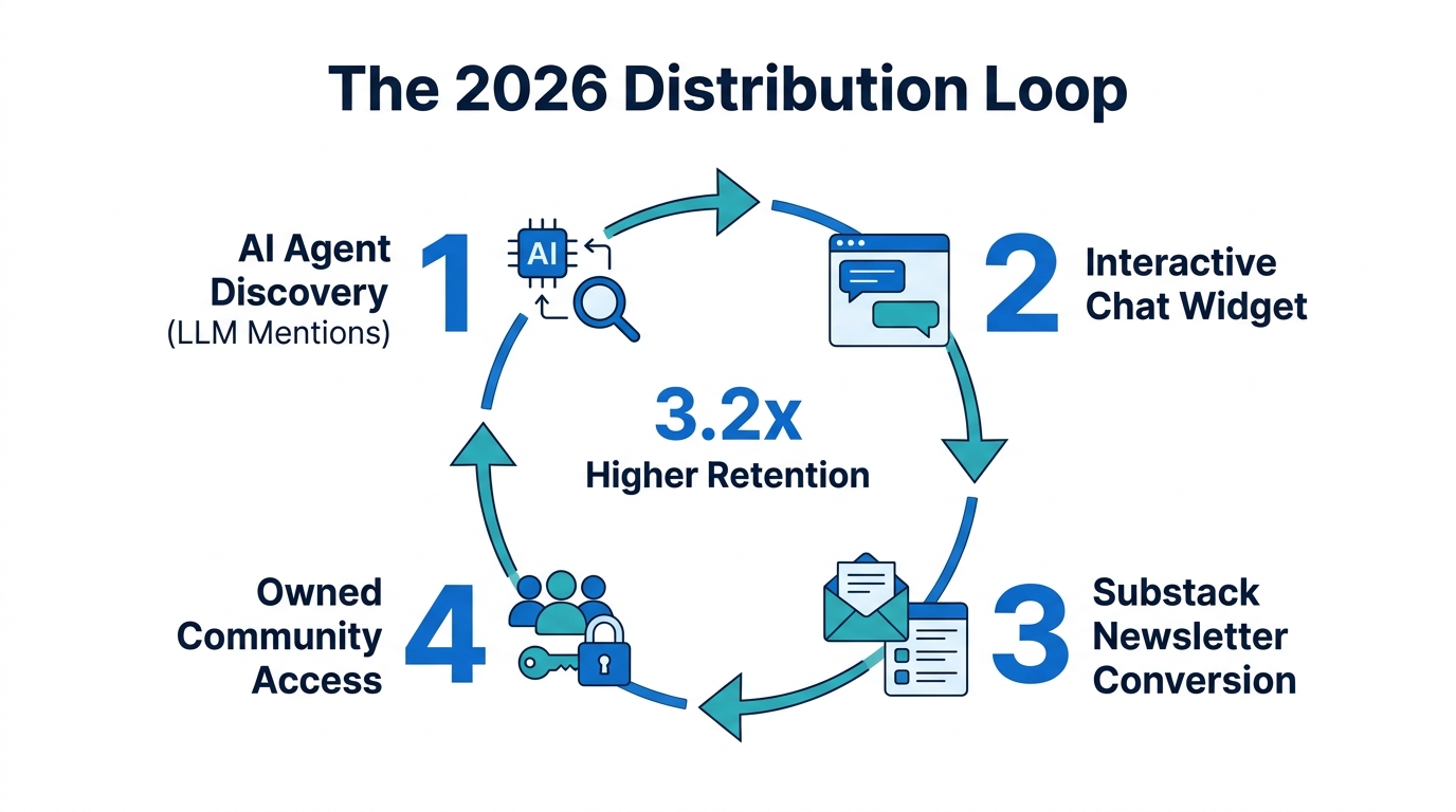 Modern subscriber acquisition loop for the 2026 digital landscape.