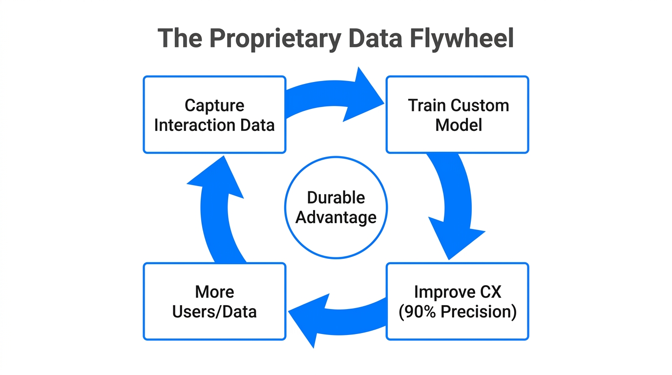 The proprietary data feedback loop for competitive advantage.