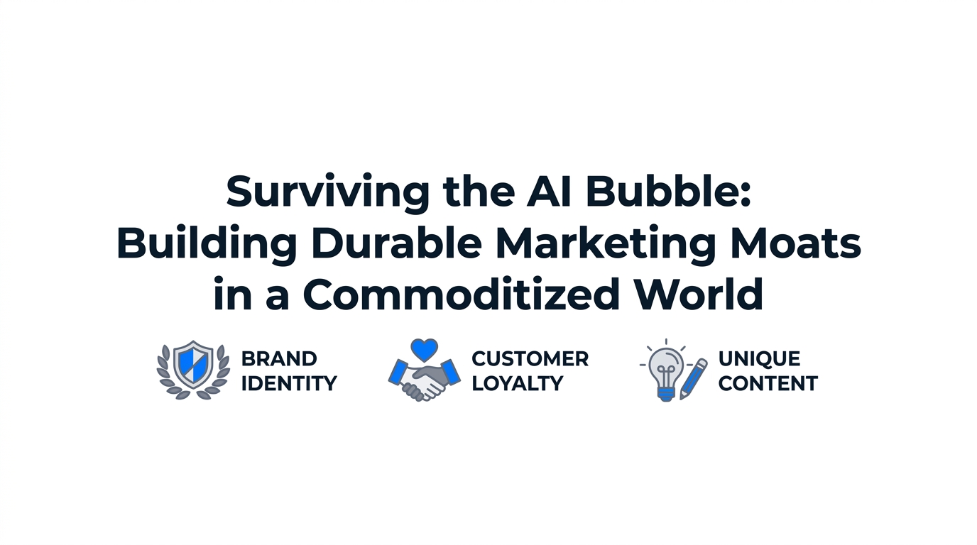 Surviving the AI Bubble: Building Durable Marketing Moats in a Commoditized World