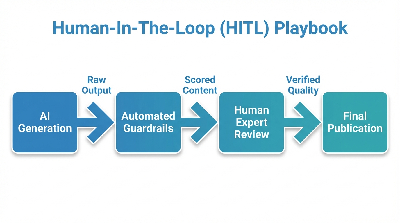 The Human-in-the-Loop workflow for quality AI output.