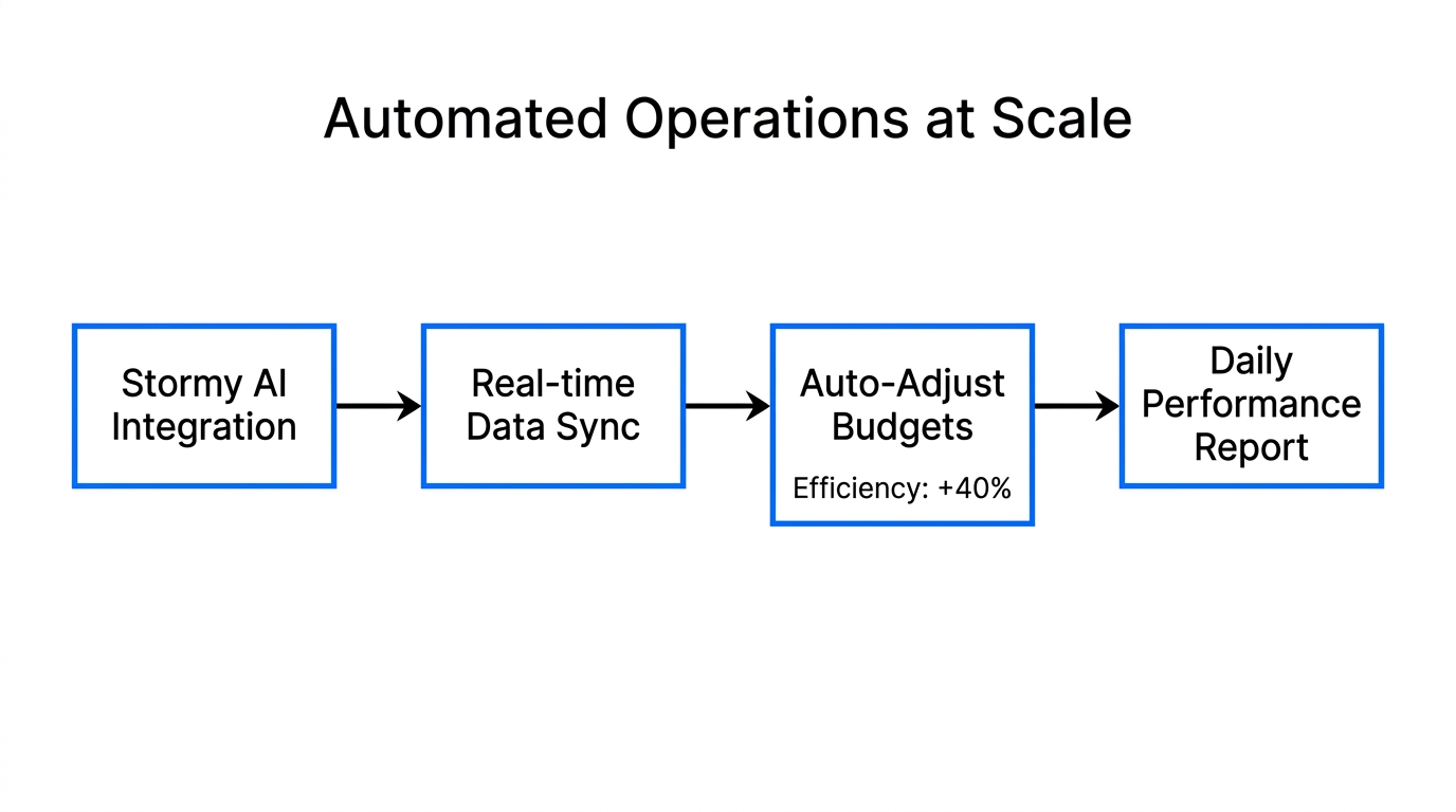 Automated operational workflow for managing TikTok Shop ads at scale.