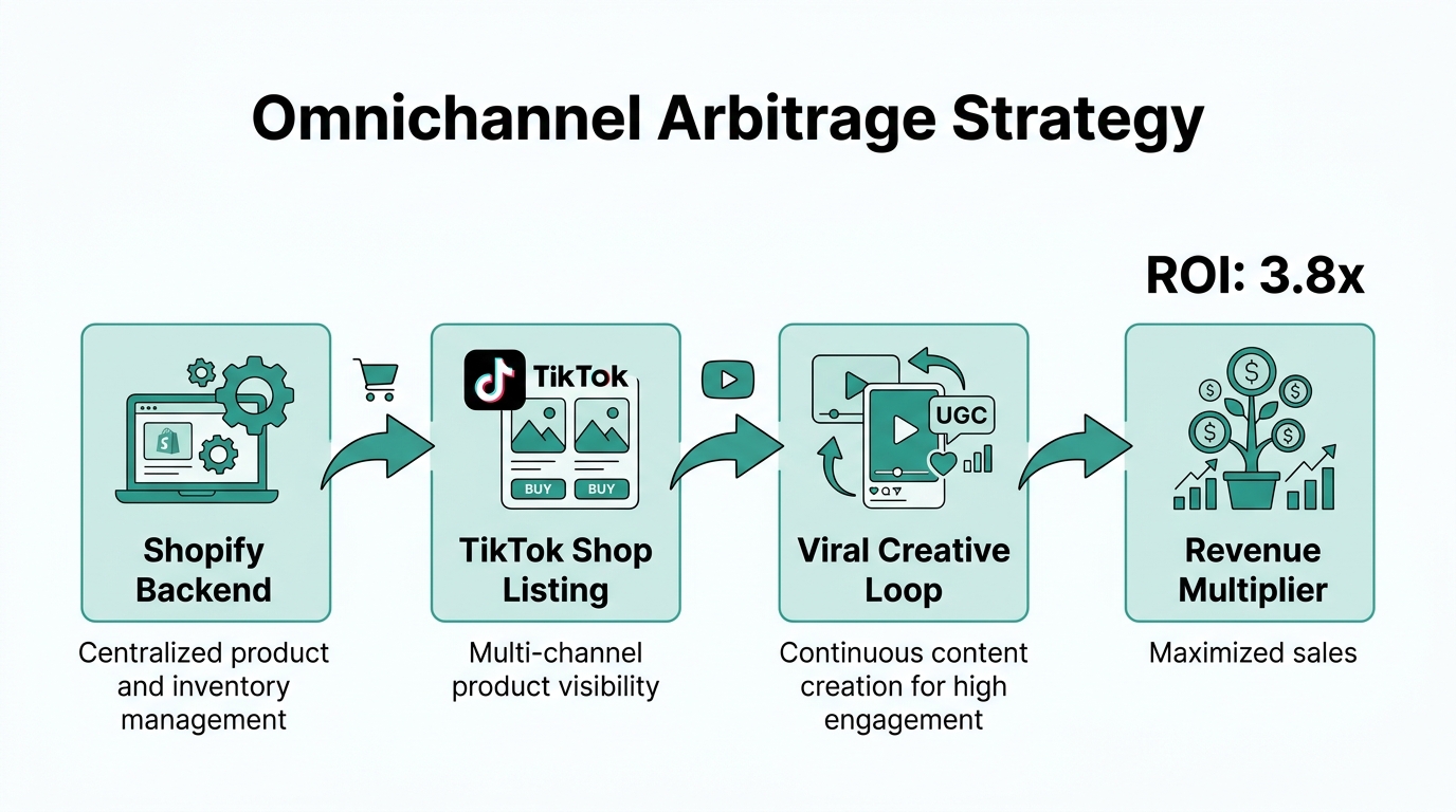 Workflow for leveraging TikTok Shop to scale Shopify store revenue