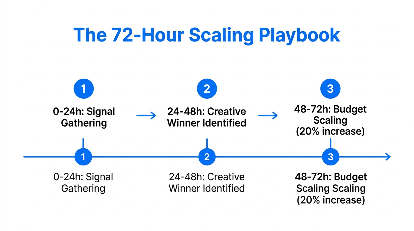 The critical 72-hour timeline for testing and scaling new TikTok campaigns.