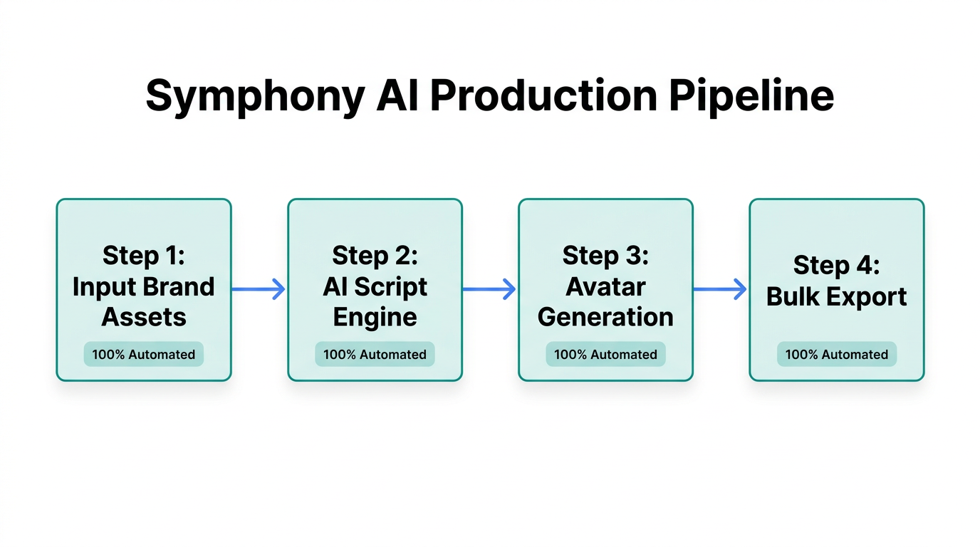 Standardized workflow for generating high-volume ad creative via Symphony.