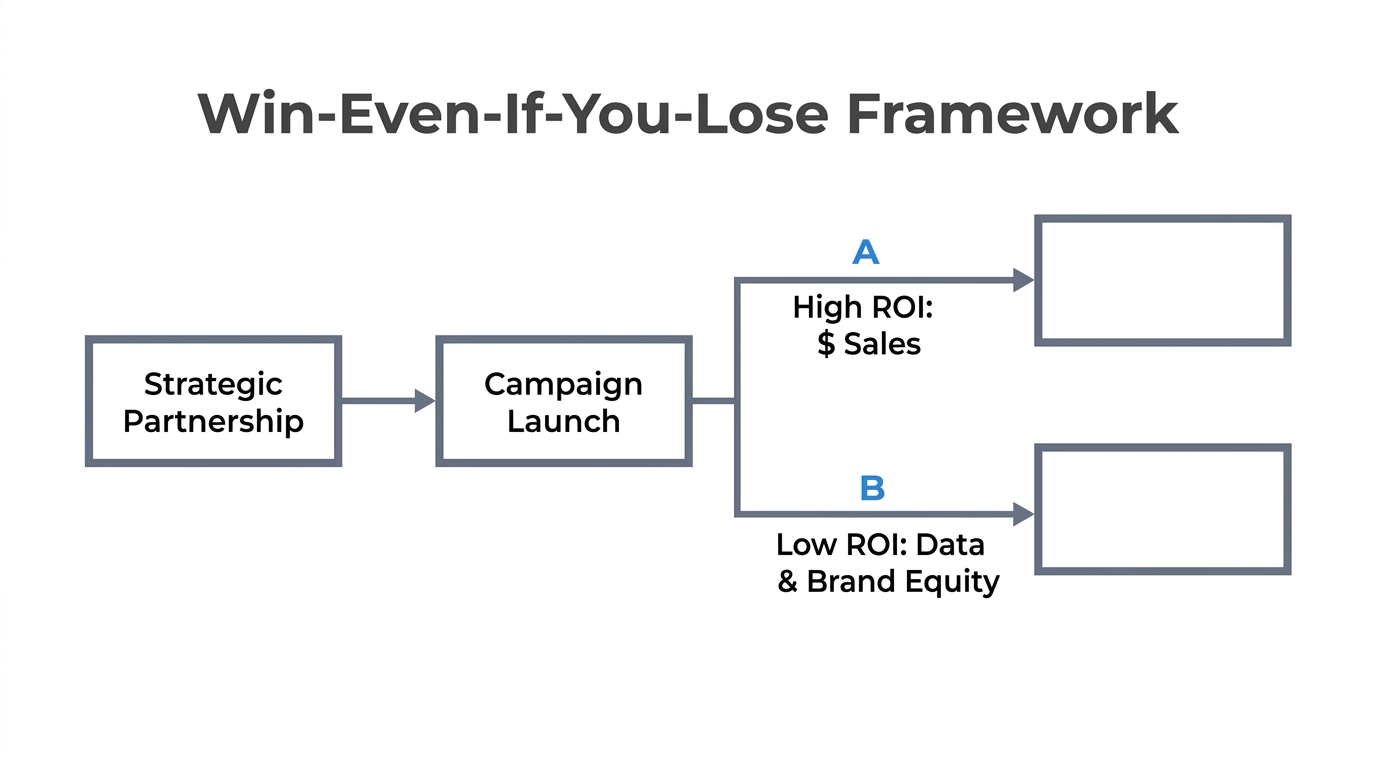 Strategic framework ensuring value regardless of campaign conversion rates.