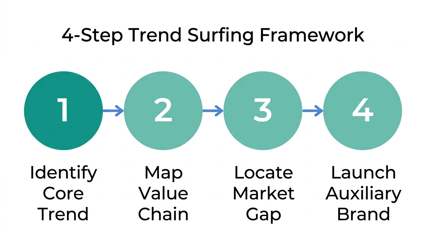 The four-step process for identifying and acting on auxiliary market clues.
