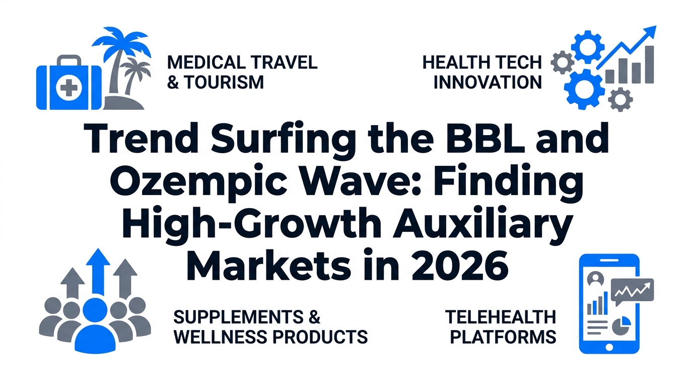 Trend Surfing the BBL and Ozempic Wave: Finding High-Growth Auxiliary Markets in 2026