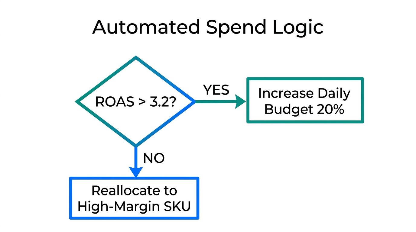 Decision logic used by Moby Agents for automated budget scaling.